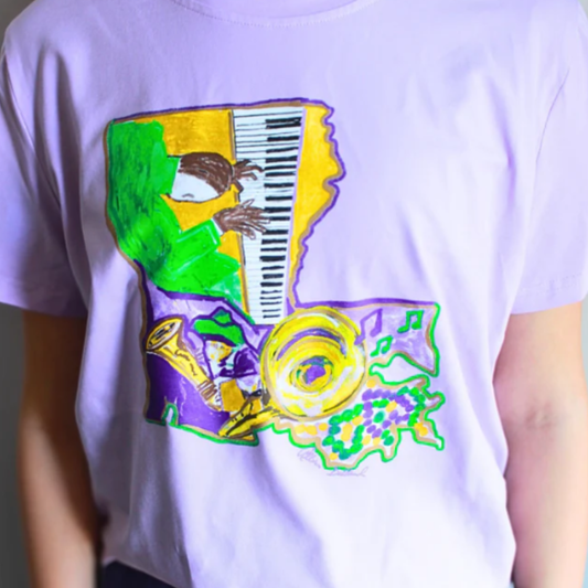 Louisiana Mardi Gras Classic Signature Tee