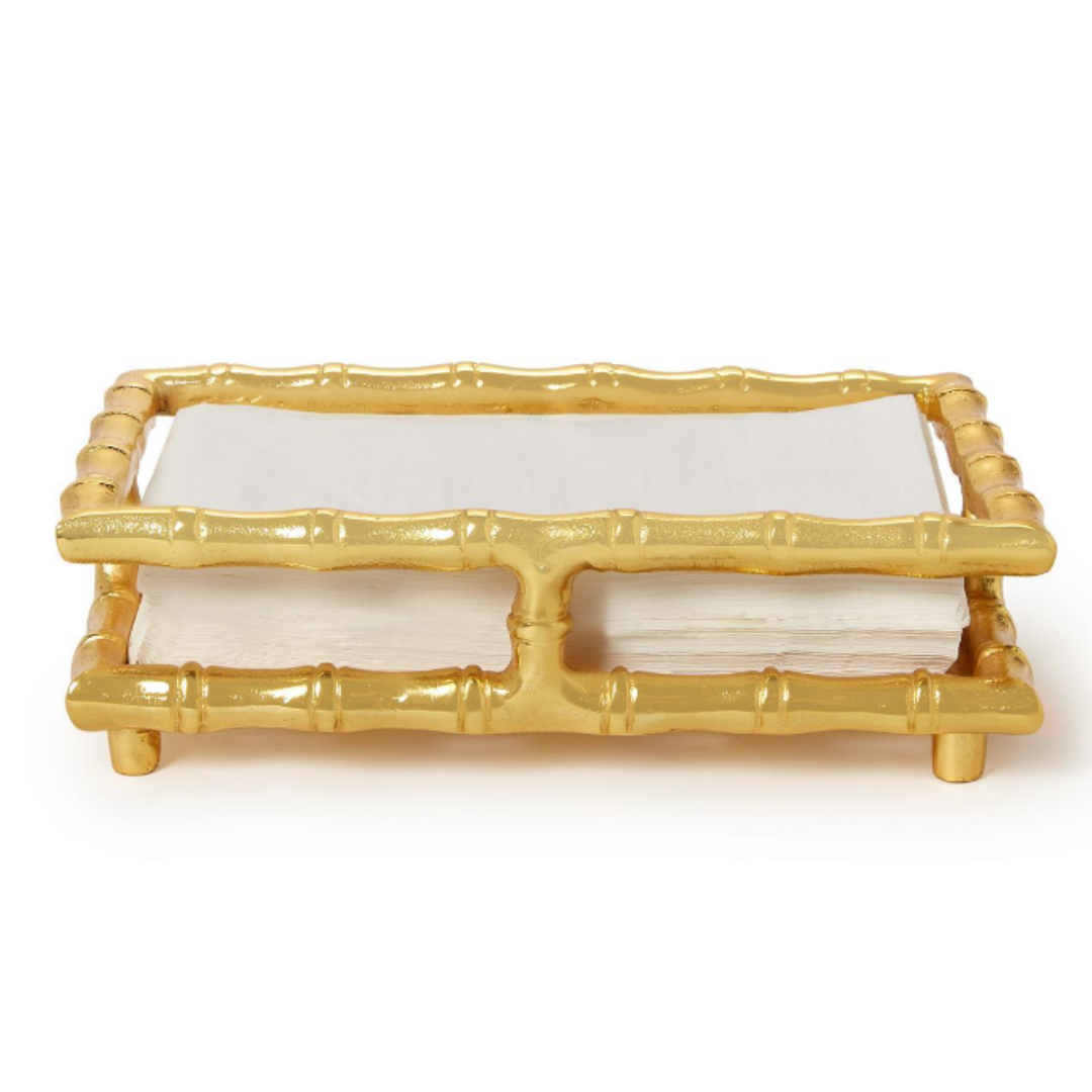 Golden Bamboo Guest Towel / Napkin Holder