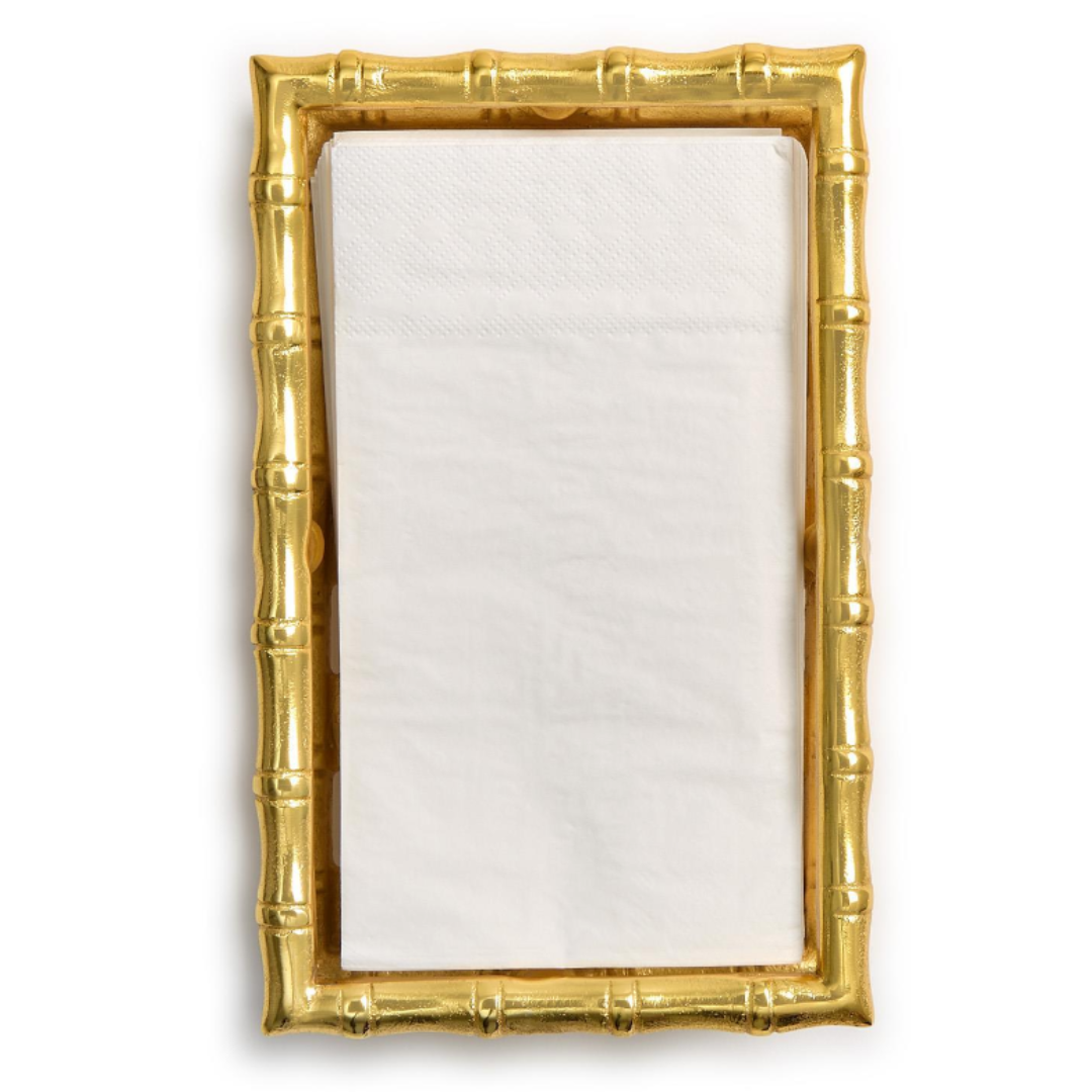Golden Bamboo Guest Towel / Napkin Holder