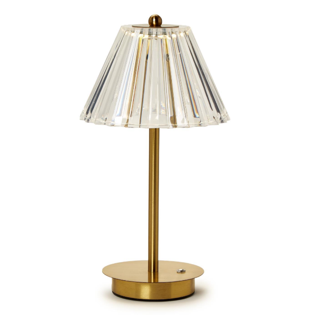 LED Portable Cordless Table Lamp with Acrylic Shade