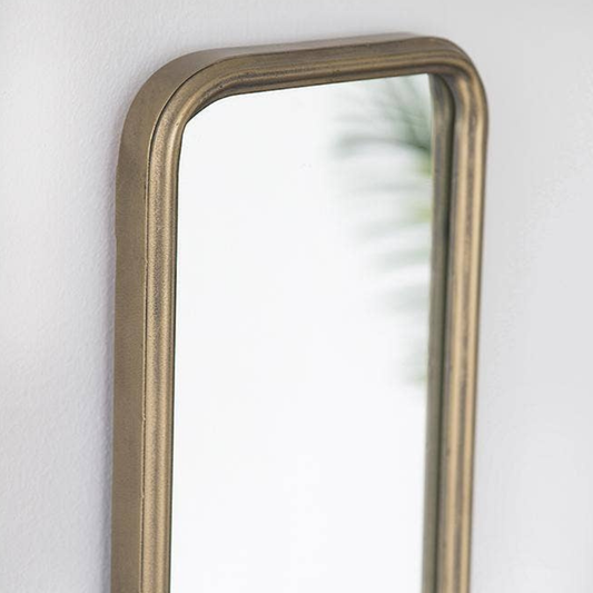 Thin Gold Wall Mirror