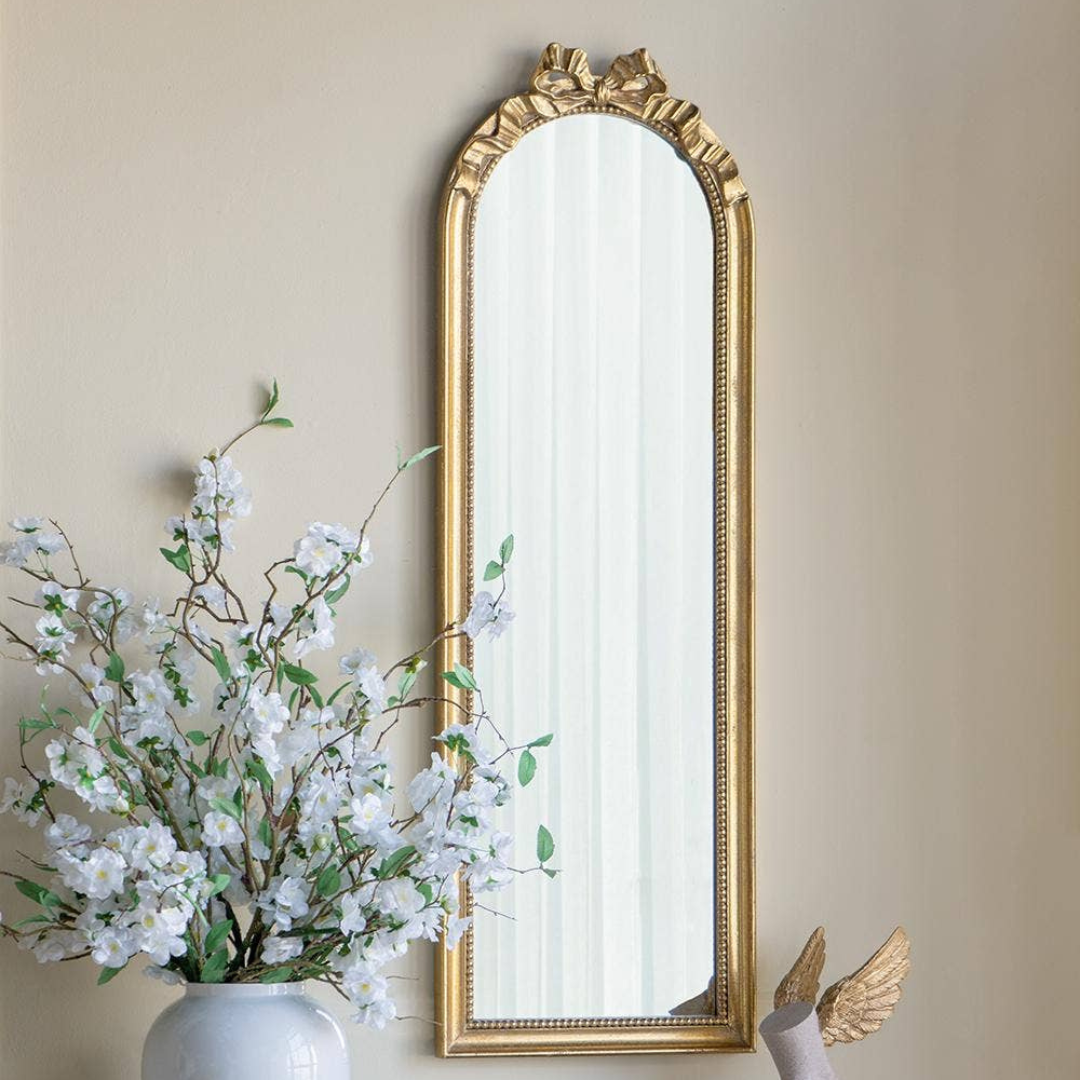 Bow Gold Wall Mirror