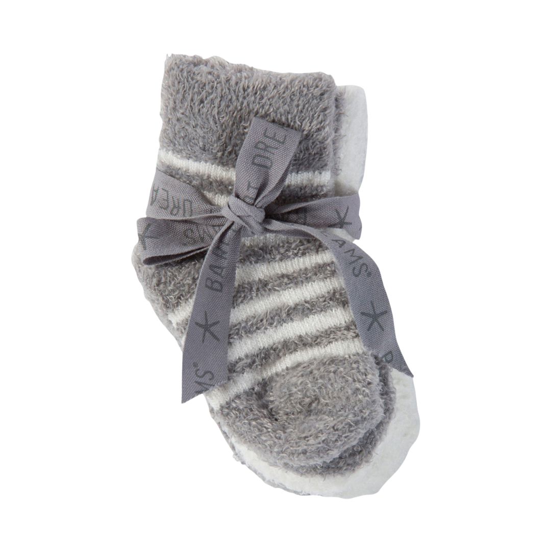 Barefoot Dreams CozyChic Lite Infant Socks - Pewter Pearl