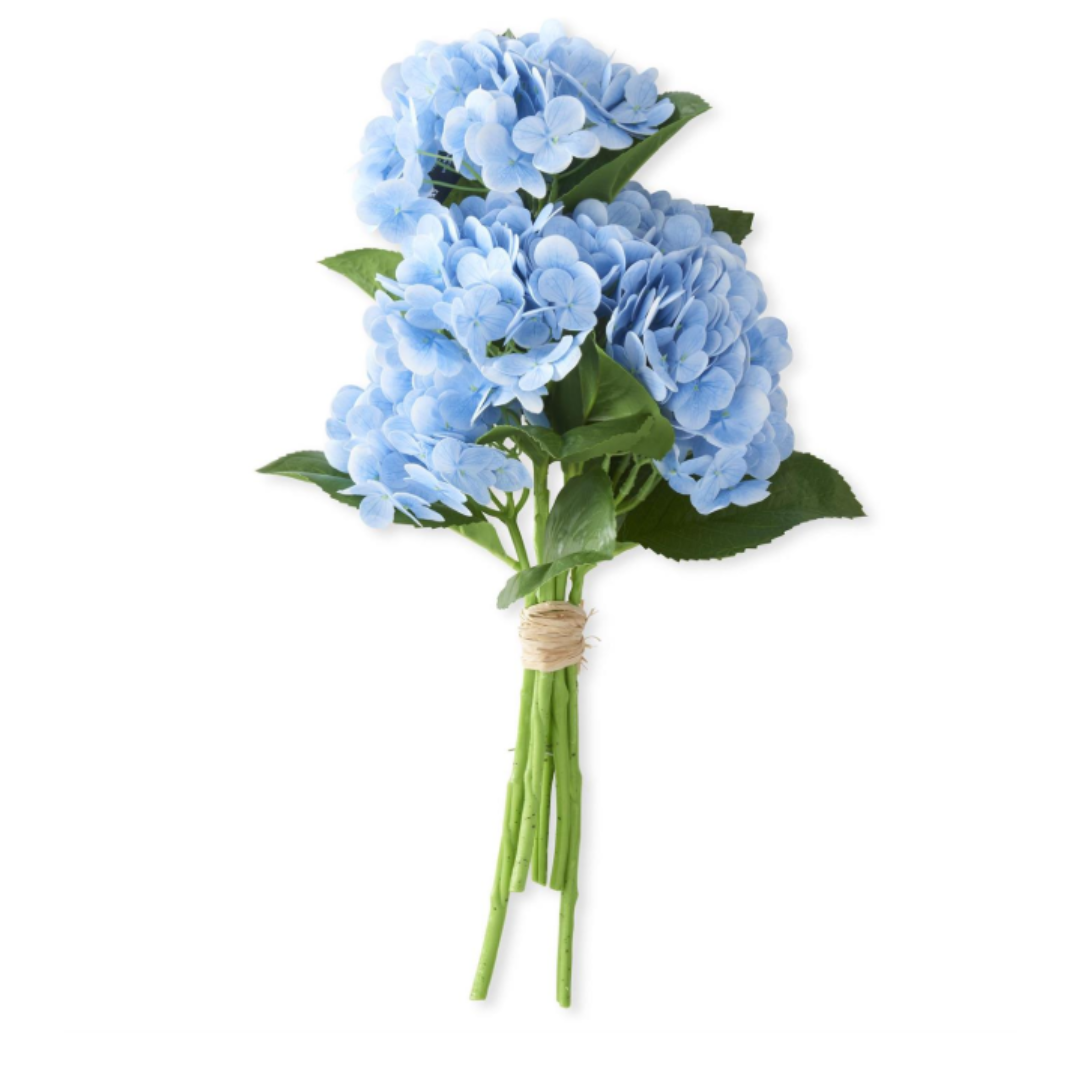 13 Inch Blue Real Touch Hydrangea Bundle