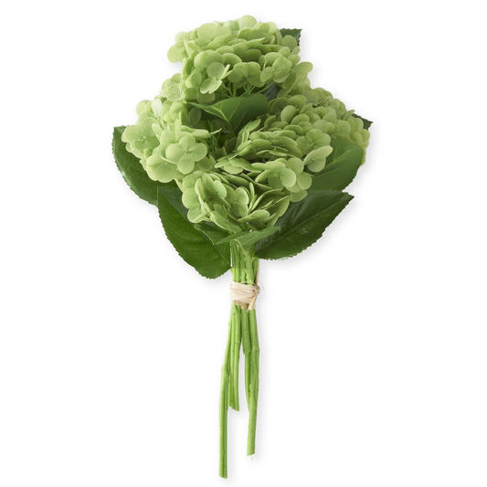 13 Inch Green Real Touch Hydrangea Bundle
