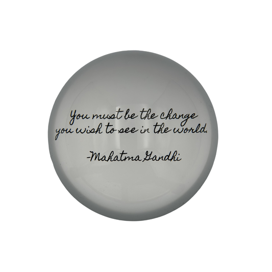 Mahatma Gandhi Quote Paperweight