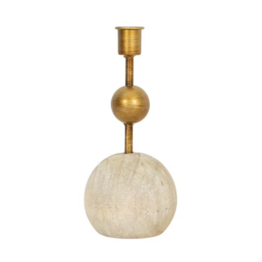 Jude Stacked Sphere Taper Candle Holder