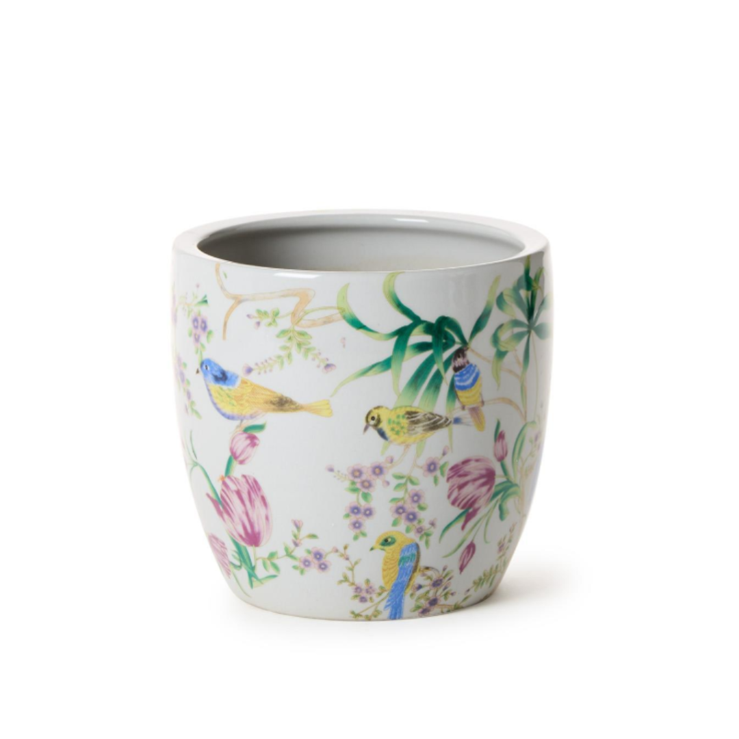 Bird & Blossom Chinoiserie Planter