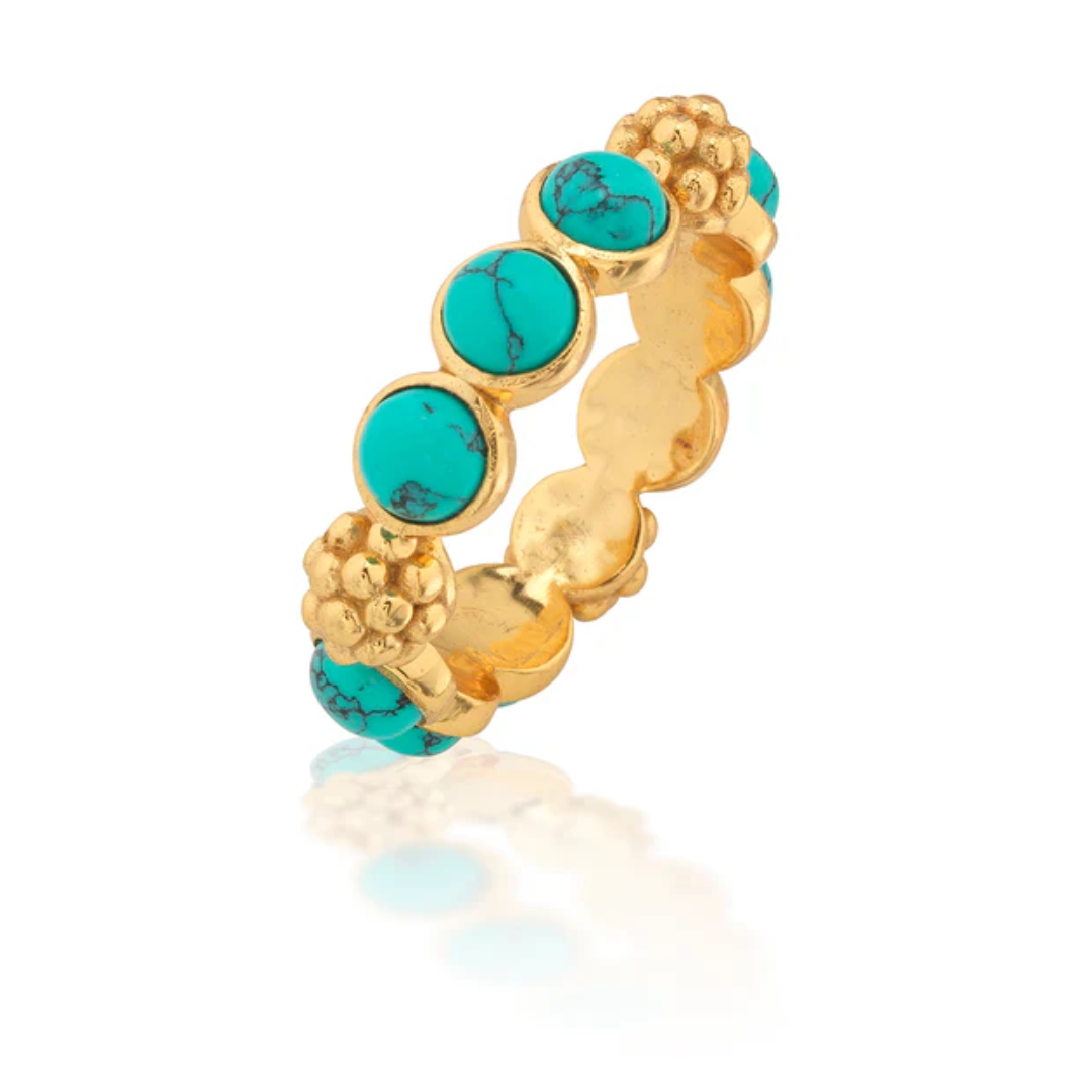 Berry Gem Ring - Size 6 - Turquoise