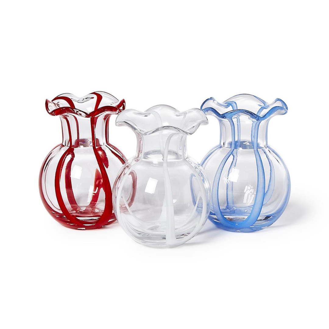 Ruffled Ribbon Vase