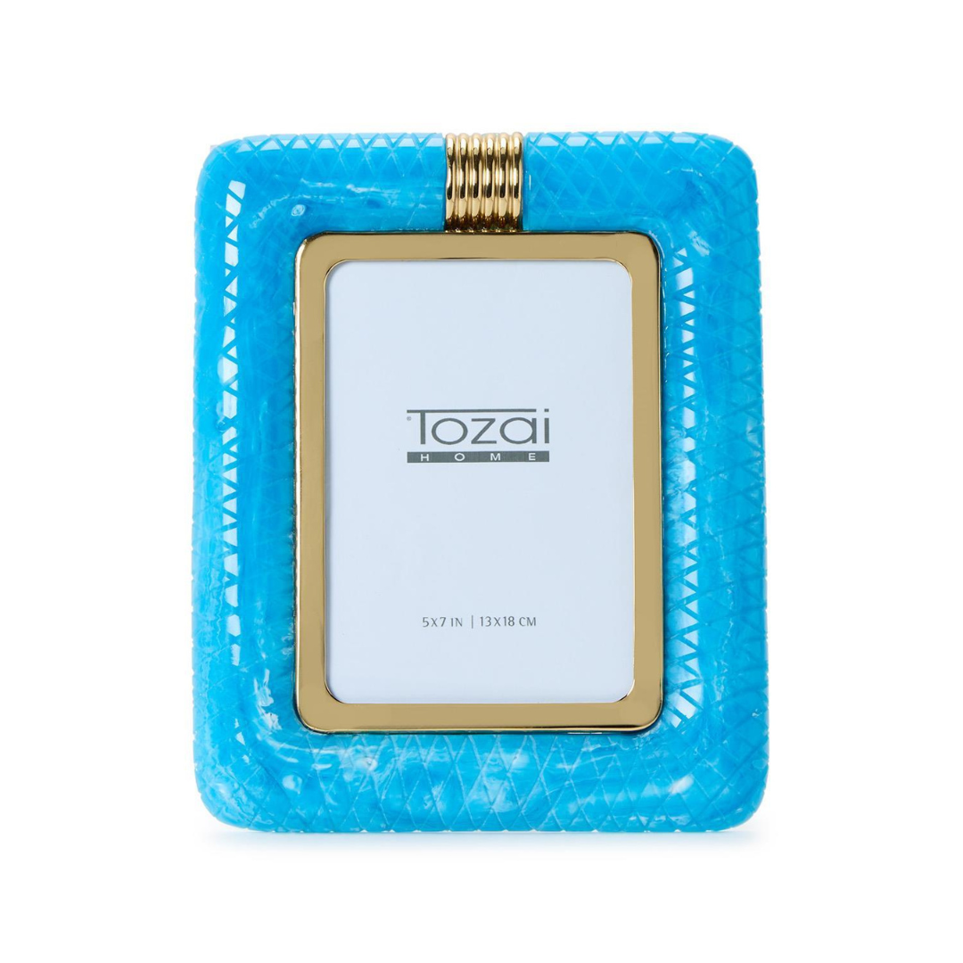 Peacock Blue Photo Frame - 5" x 7"