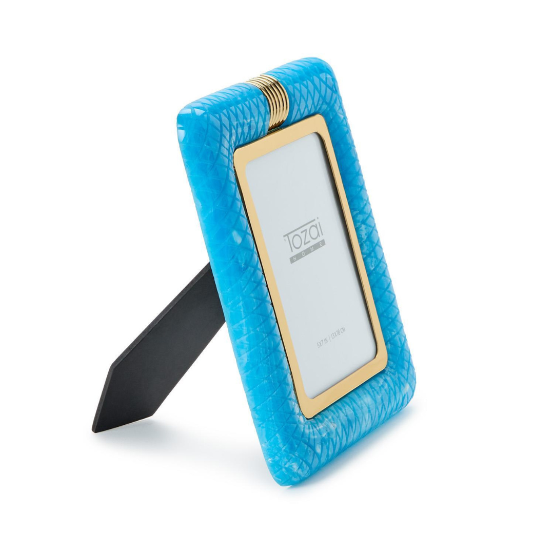 Peacock Blue Photo Frame - 5" x 7"