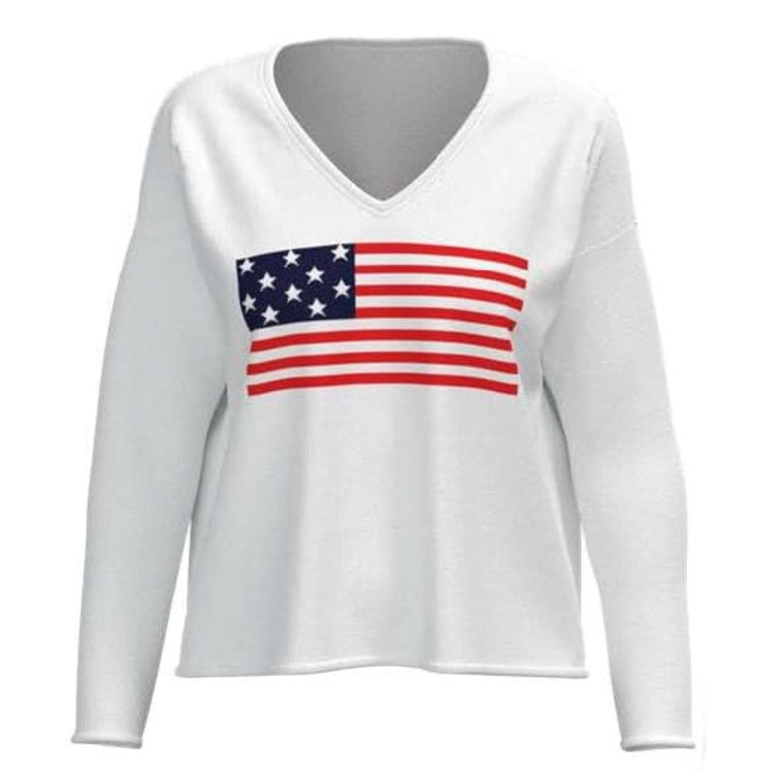 American Flag Sweater