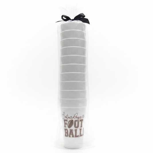 Saturdays Are for Football Styrofoam Cups