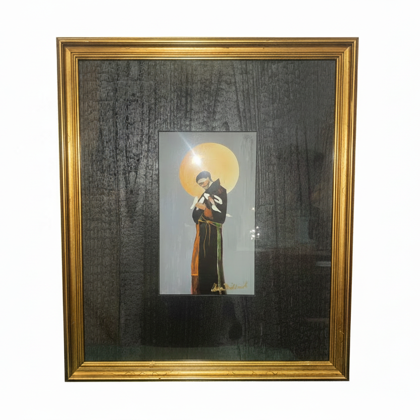 AD Framed St. Francis - 17.5x20.5