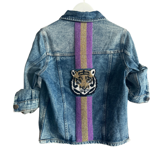Tiger Sequin Denim Jacket