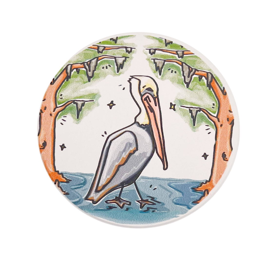 Pelican Coaster - Set of 2