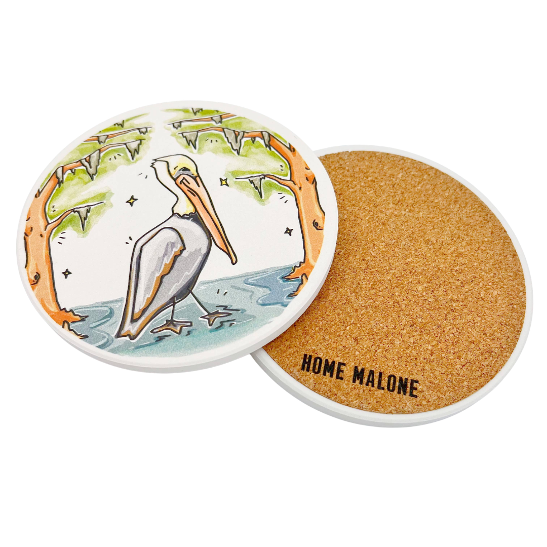 Pelican Coaster - Set of 2