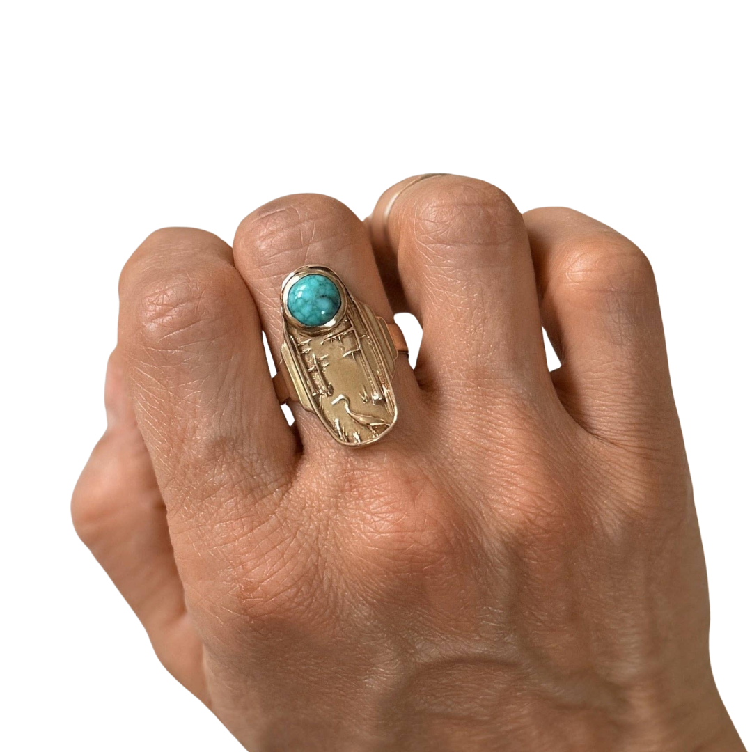 Louisiana Wild Statement Ring + Turquoise