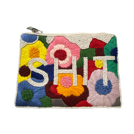 Sh*t Beaded Coin Wallet