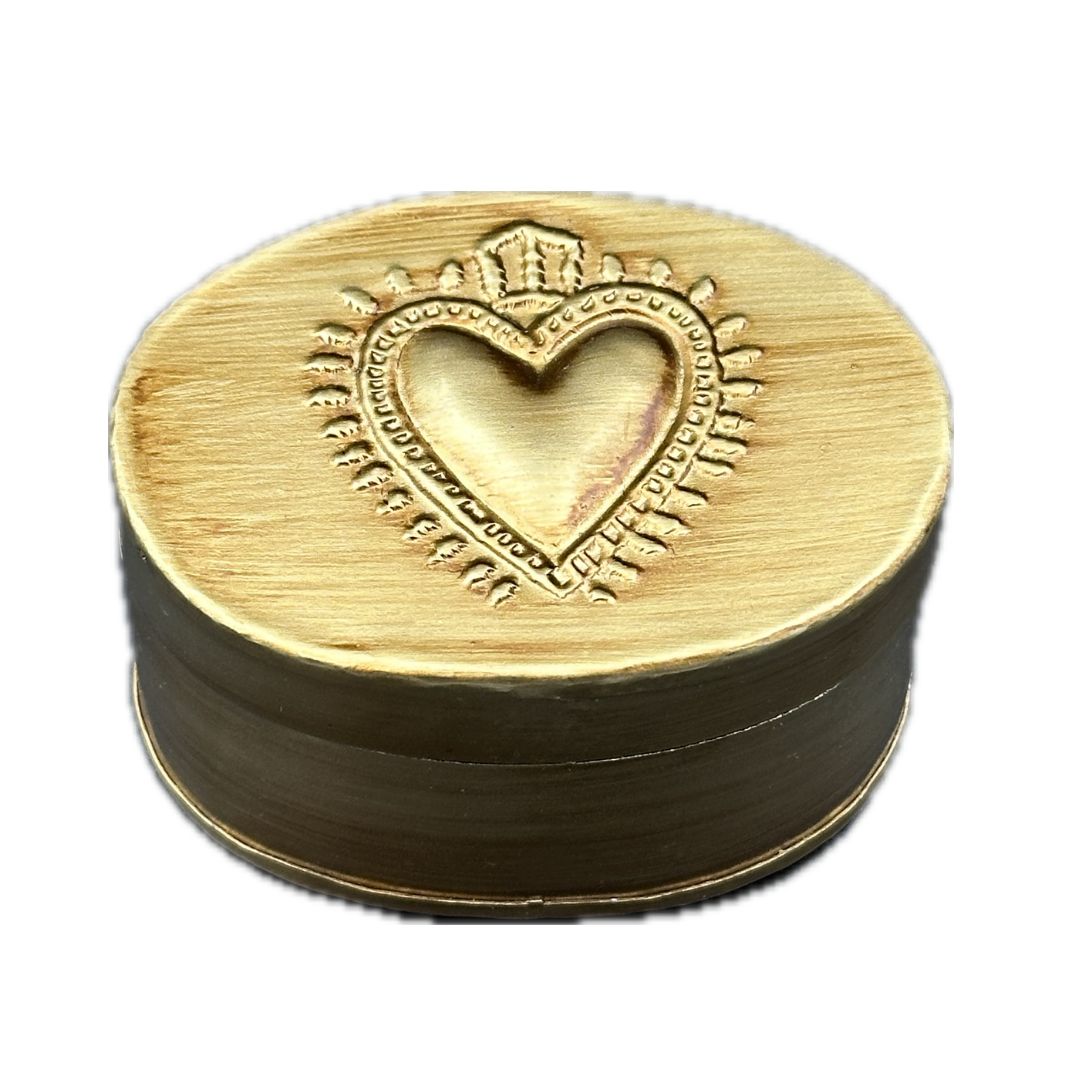 Heart Oval Trinket Box