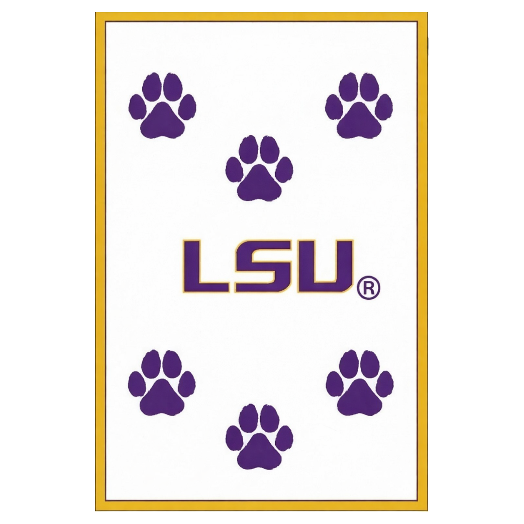 LSU Tiger Paws Luxury Blanket