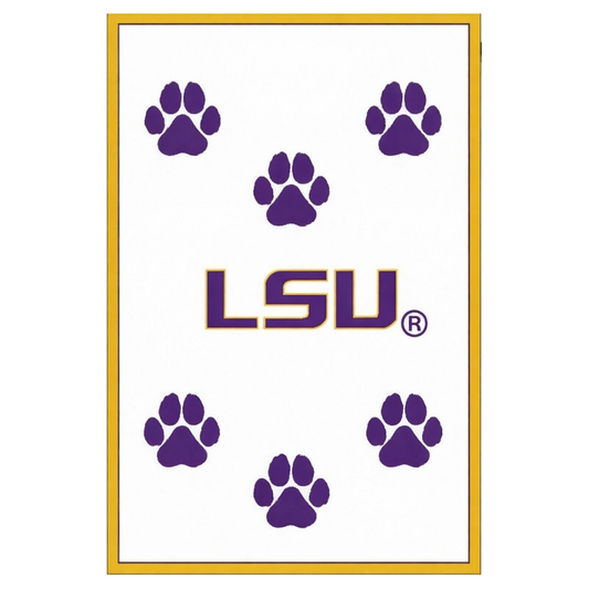 LSU Tiger Paws Luxury Blanket