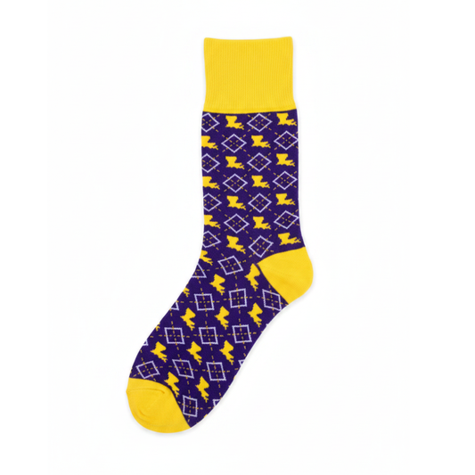 Men's Louisiana Diamond Socks