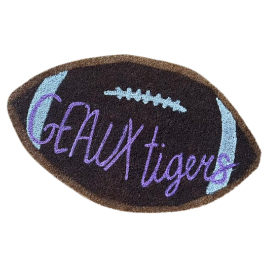 Football Geaux Tigers Mat