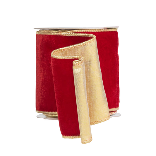 Crushed Red Velvet Ribbon