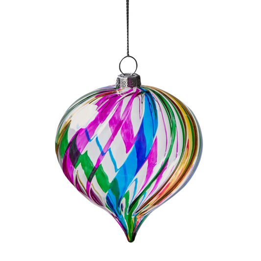 Multi Stripe Drop Ornament Short