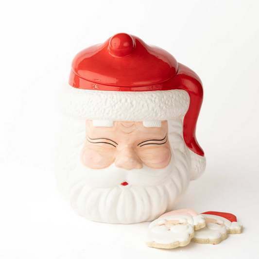 Red Santa Cookie Jar