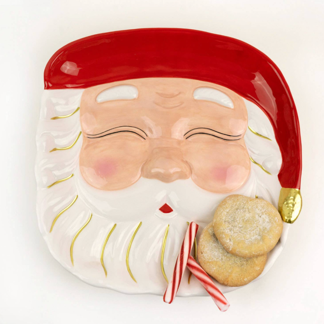 Red Santa Platter