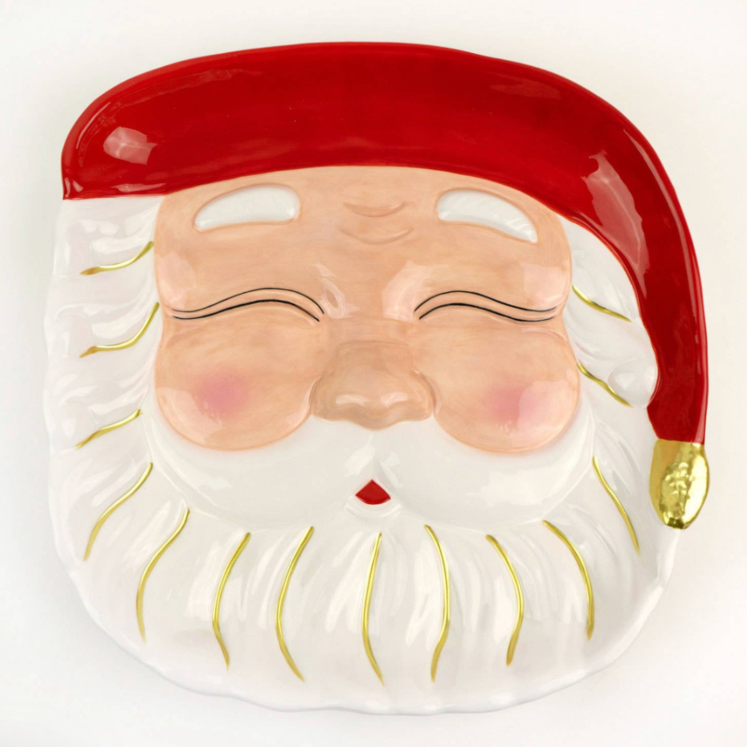 Red Santa Platter