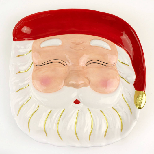 Red Santa Platter