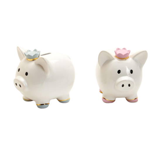 Piggy Bank with Crown