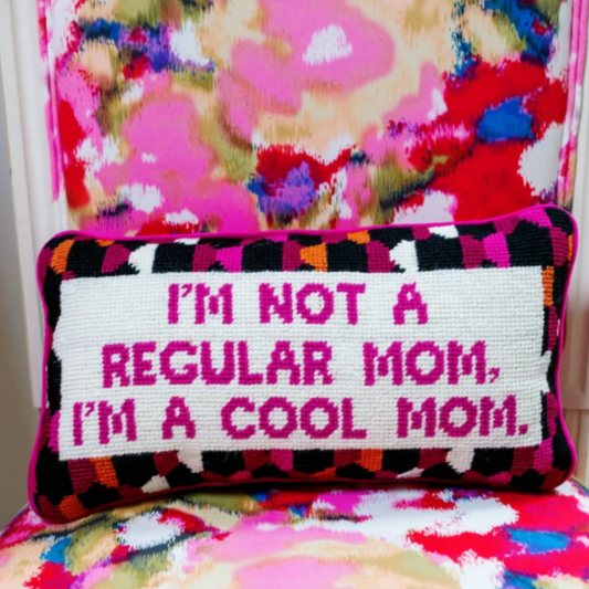 Cool Mom Needlepoint Pillow