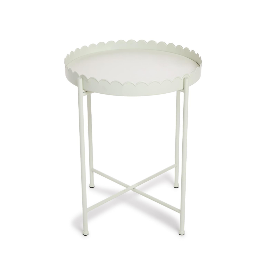 Scallop Edge Round Side/Accent Table