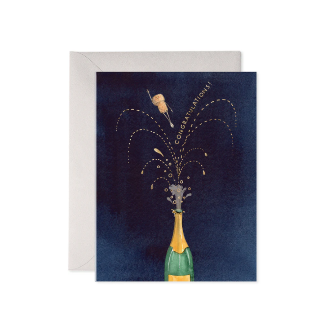 Flying Cork Greeting Card
