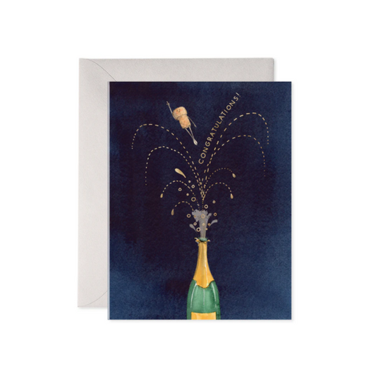 Flying Cork Greeting Card