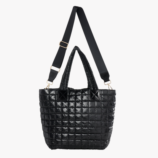 Logan Tote - Metallic Onyx