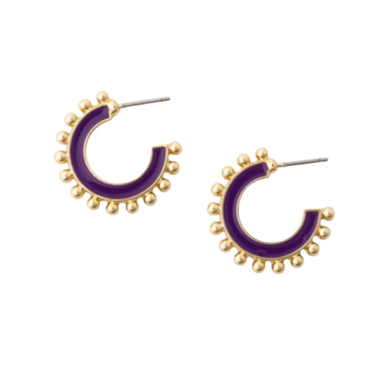 Purple Hadley Earrings