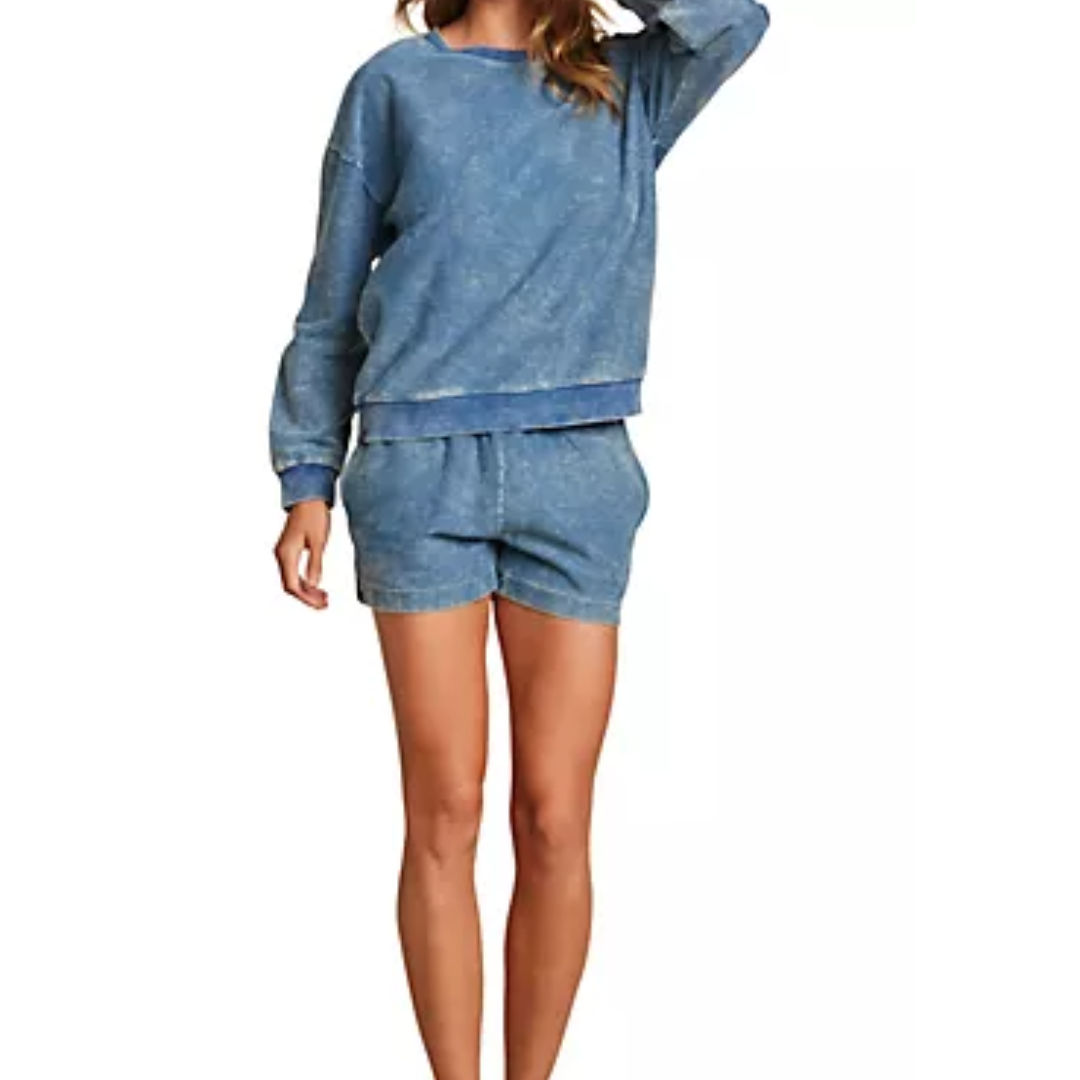 Barefoot Dreams Indigo Knit Set