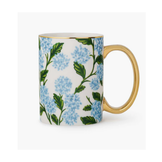 Hydrangea Porcelain Mug