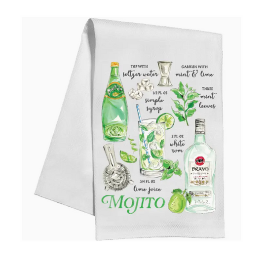 Mojito Recipe Kitchen Towel