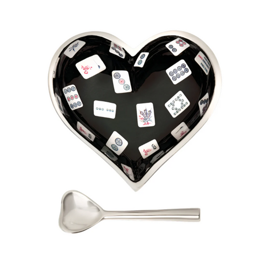 Happy Mahjong Heart with Spoon