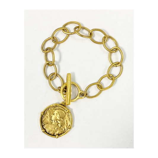 St. Joan of Arc Chunky Chain Bracelet