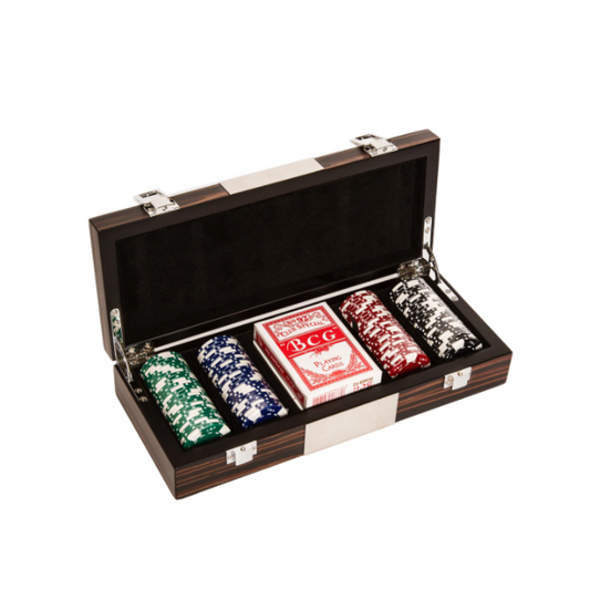 Matte Ebony Poker Set - 100 Chips