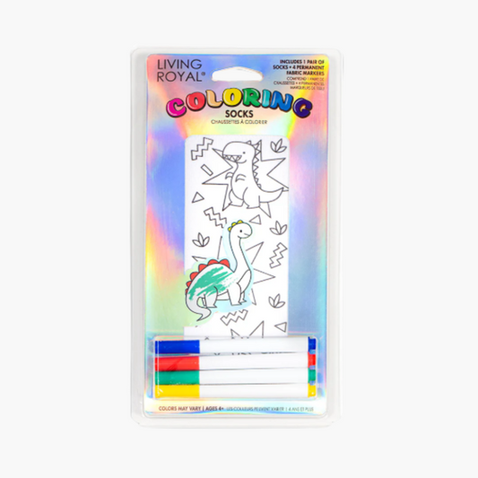Dino Daze Coloring Sock