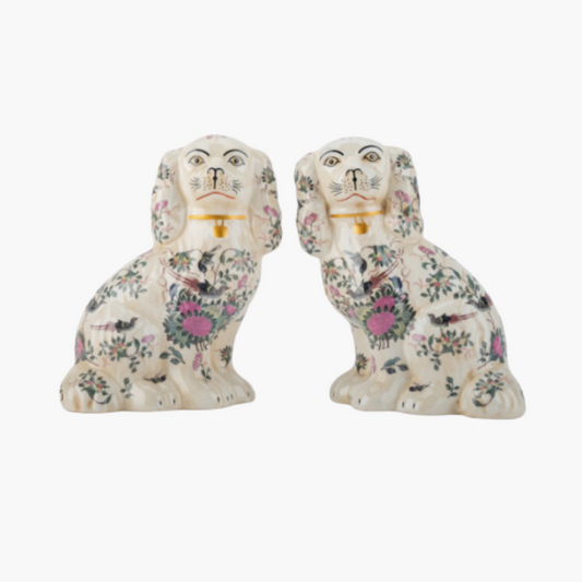 Rose Medallion Staffordshire Dogs